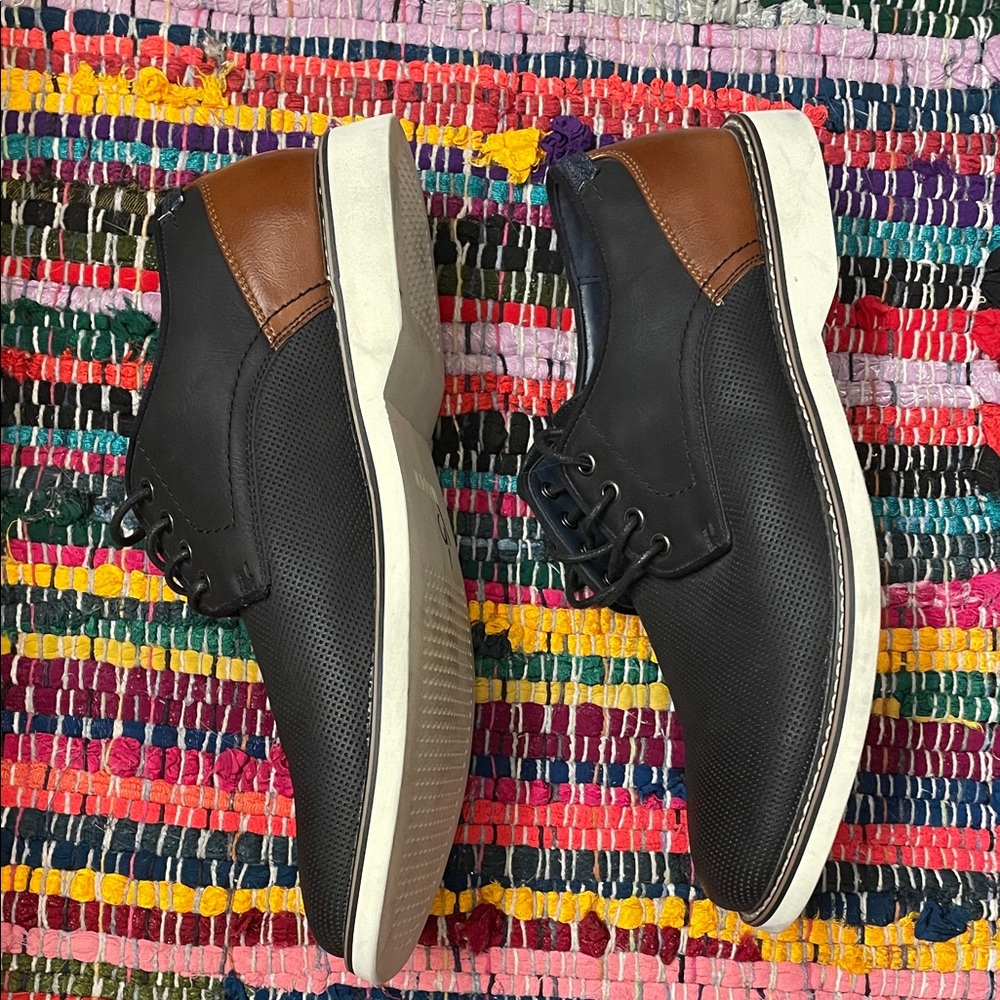 Steve Madden Black and Brown Men's Derbys - Picture 3 of 10